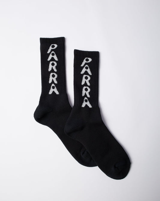 Hole logo crew socks
