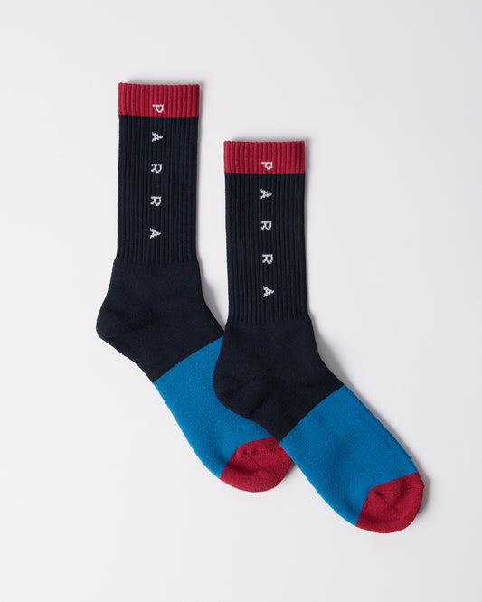 Horizontal clean logo crew socks