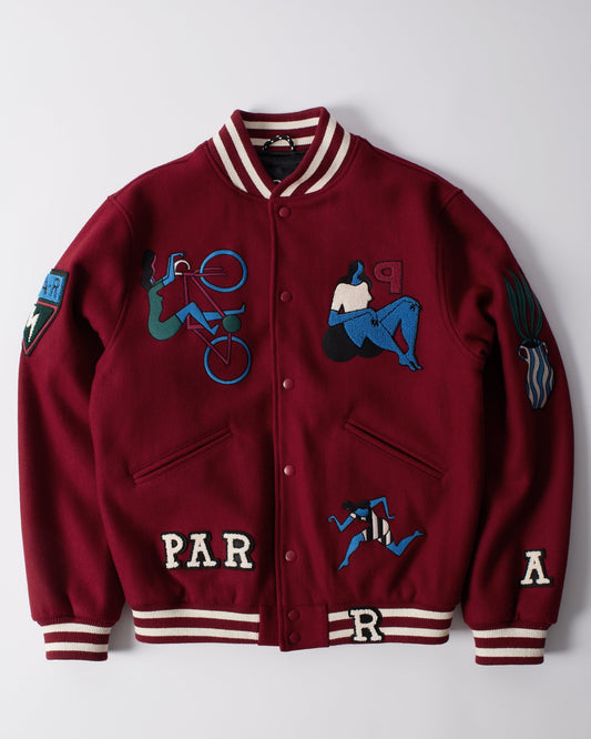 Run sit & bike varsity jacket