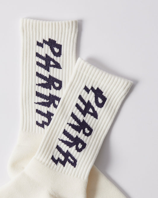 Spiked logo crew socks